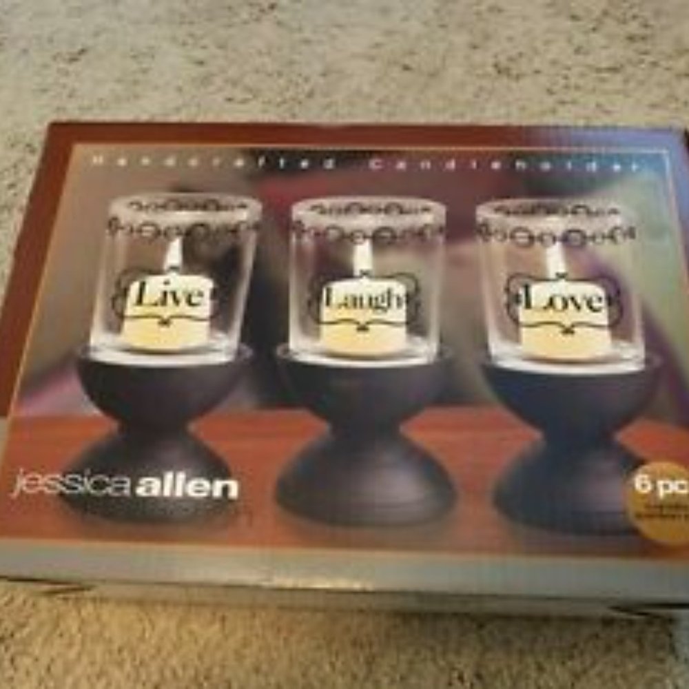 NEW Jessica Allen Collection 6-Piece Candle Garden Set Handcrafted Candleholder